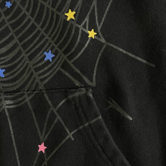 Sp5der Worldwide P*nk Young Thug V2 Black Hoodie Cotton Sweatshirt - Picture 5 of 7